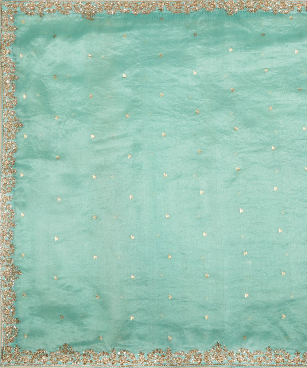 Aqua_Blue_Zardozi_Hand_Embroidered_Organza_Dupatta_With_Booti_WeaverStory_02