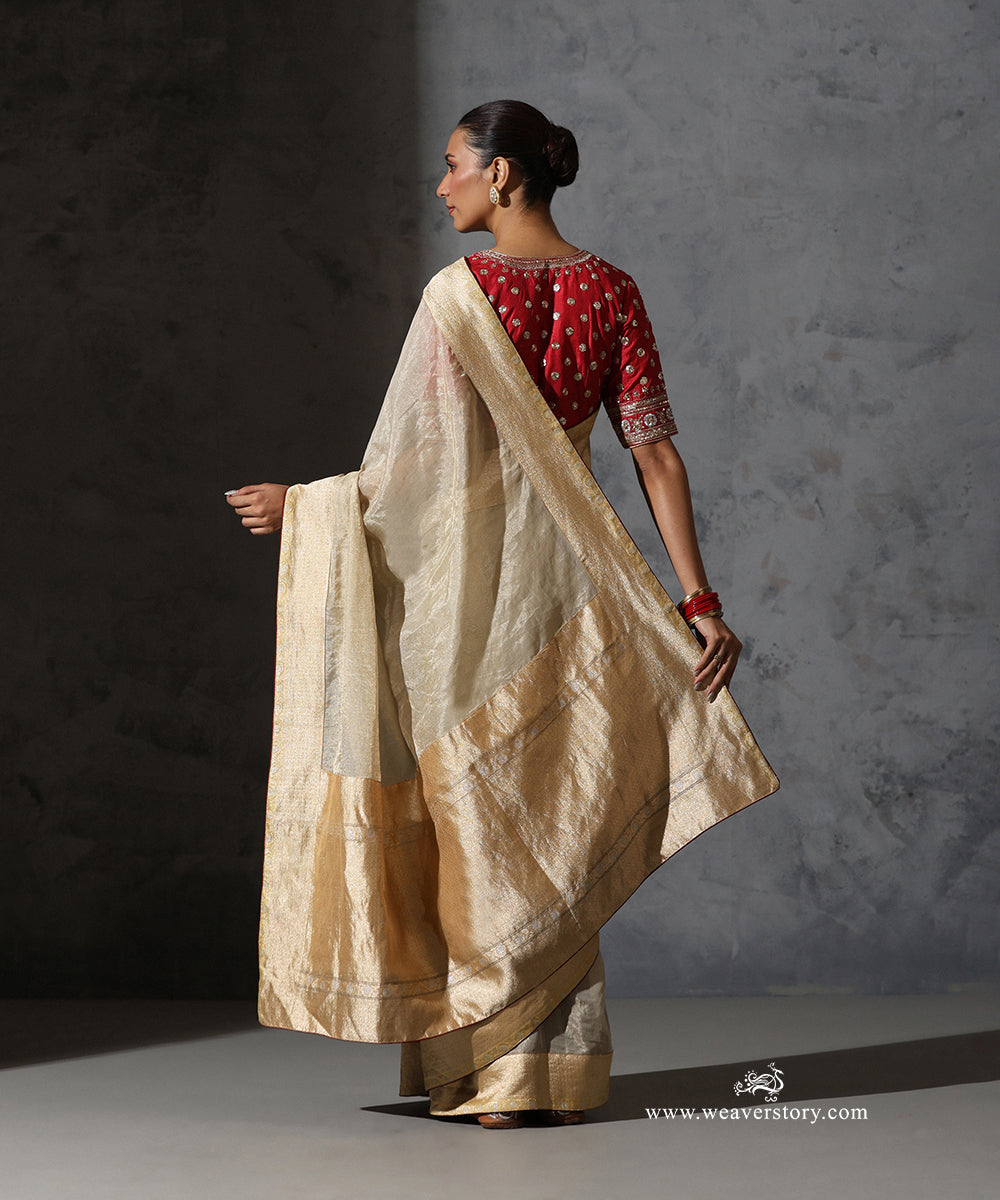 Gold_Tissue_Silk_Saree_with_Rust_Piping_and_Gold_Border_WeaverStory_03