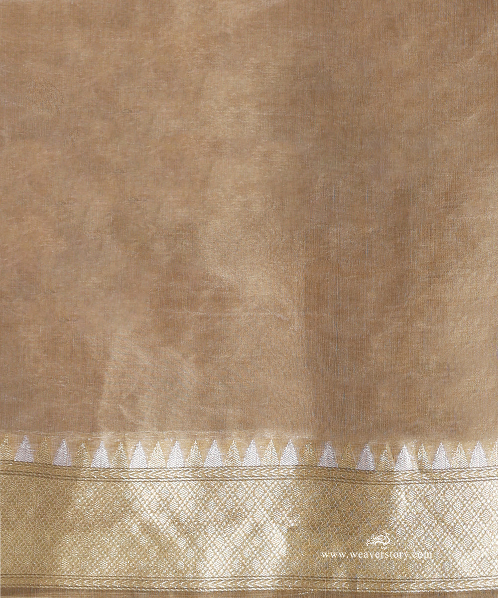 Black_Organza_Silk_Saree_with_Gold_Banarasi_Border_WeaverStory_05