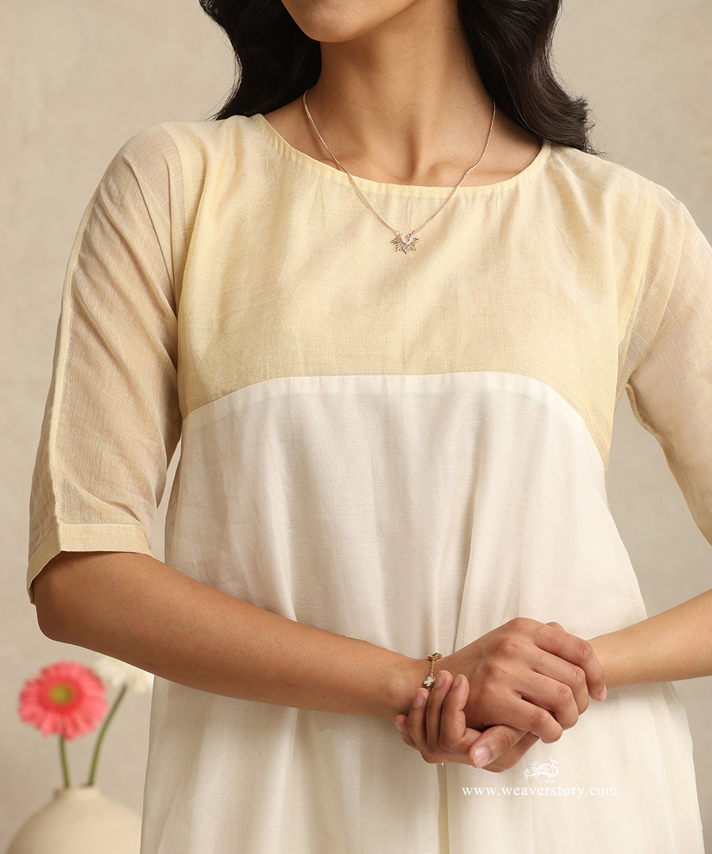 Off_White_Handloom_Mul_Chanderi_Suit_With_Cotton_Tissue_Yoke_And_Embroiderd_Pant_WeaverStory_06