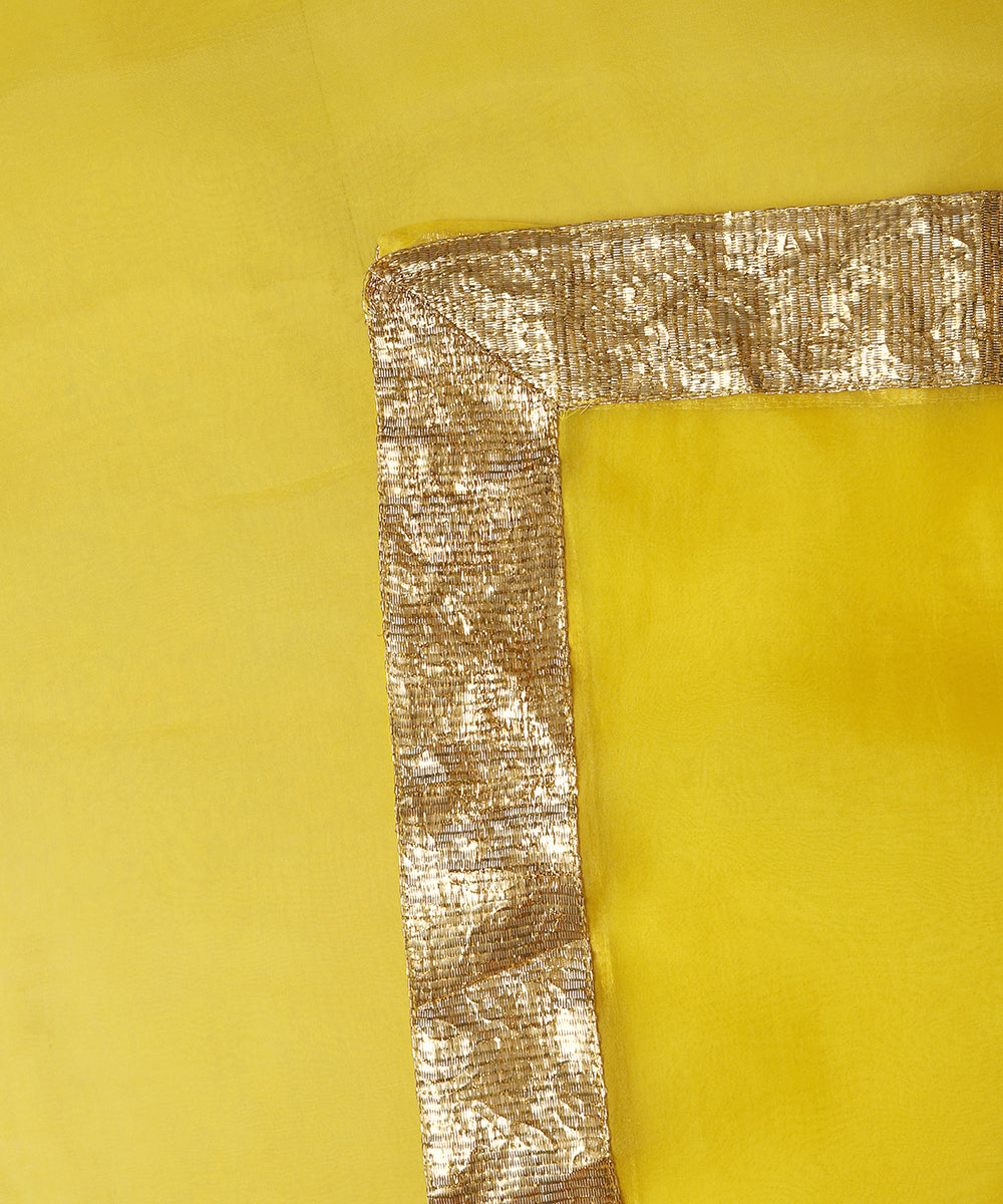 Yellow_Organza_Dupatta_With_Hand_Lapa_WeaverStory_04