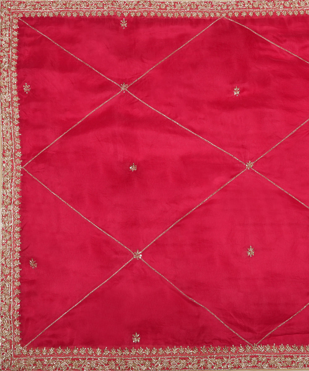 Pink_Handloom_Zardozi_Embroidered_Organza_Dupatta_WeaverStory_02