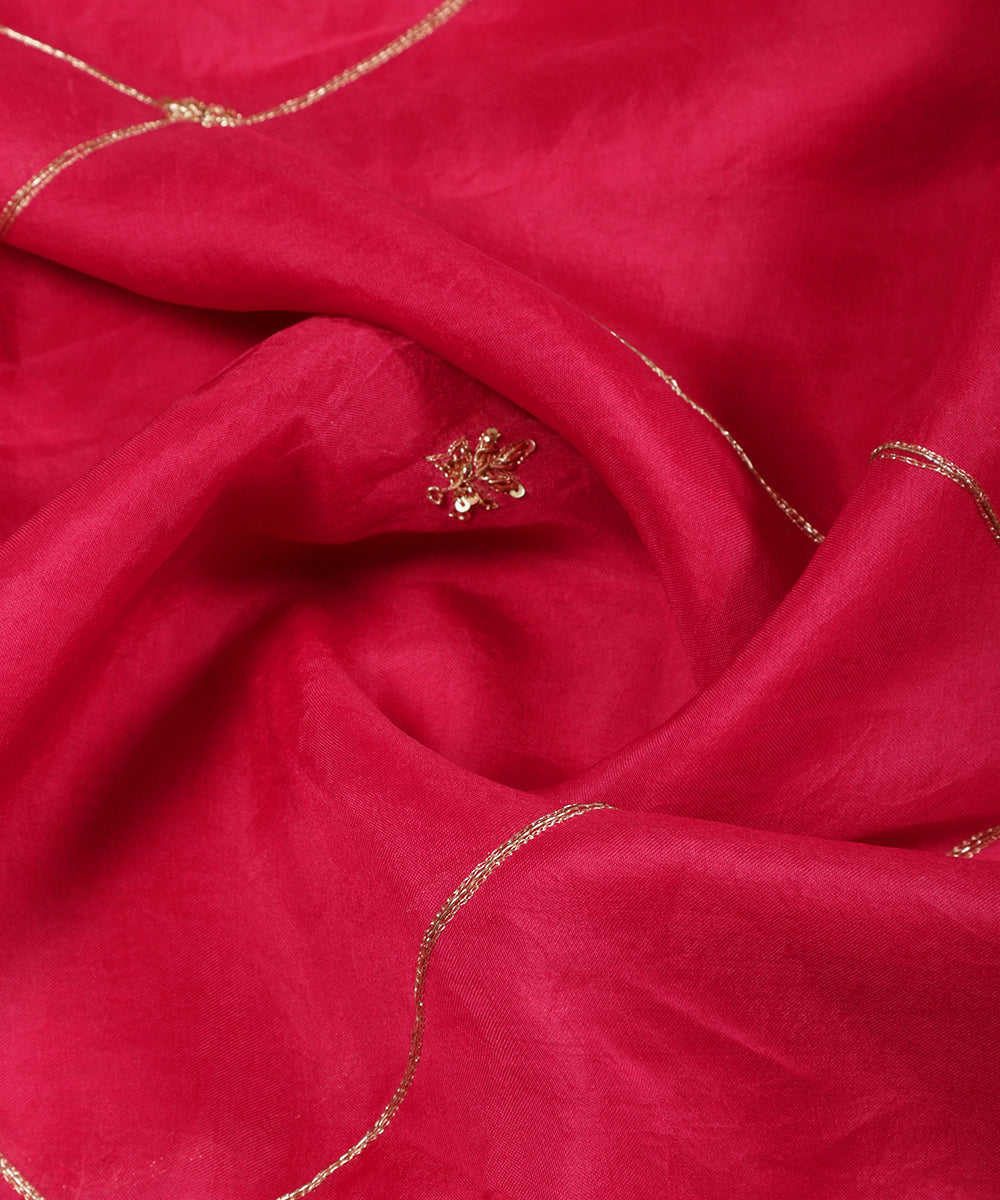 Pink_Handloom_Zardozi_Embroidered_Organza_Dupatta_WeaverStory_05