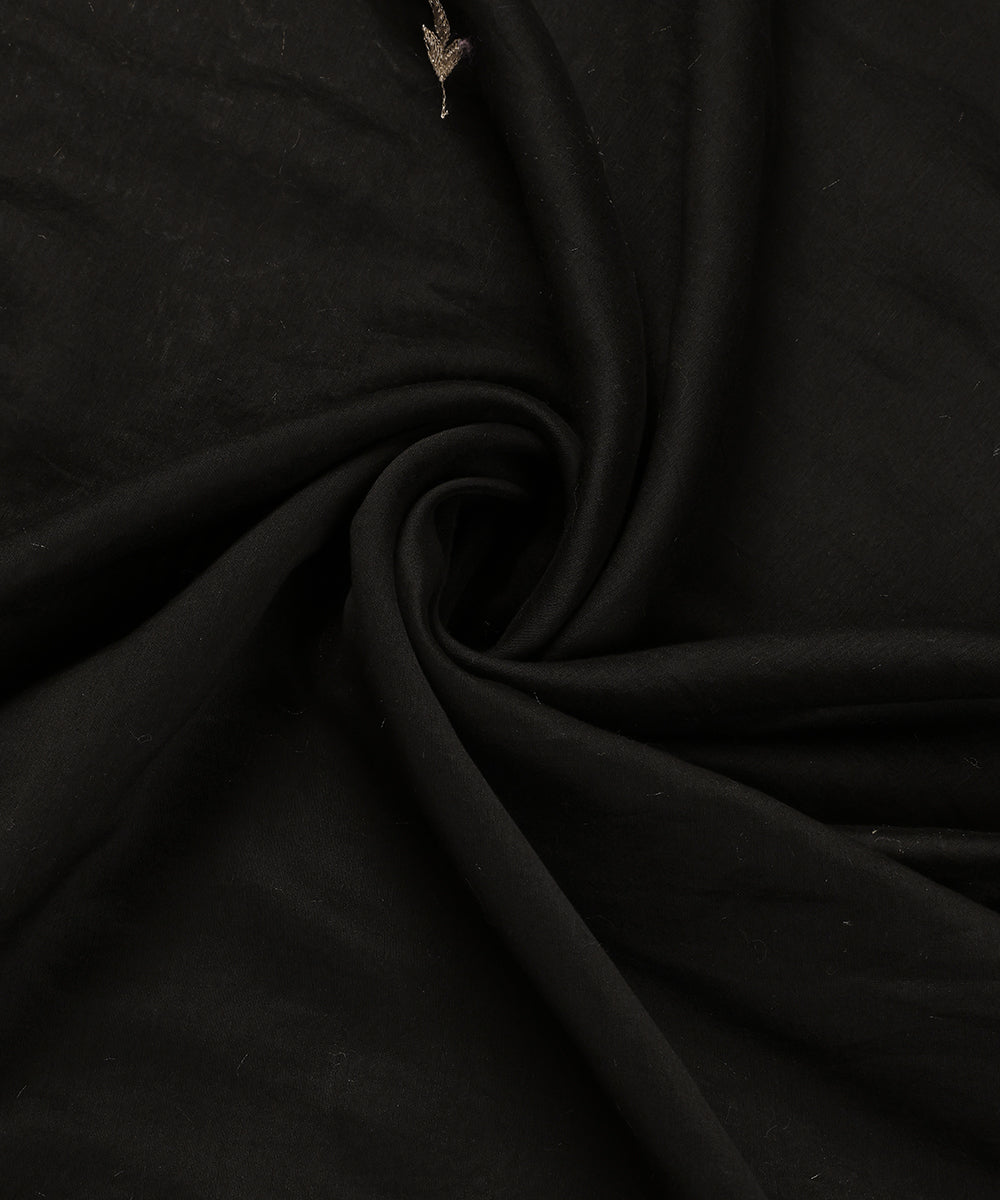 Black_Handloom_Chanderi_Silk_Dupatta_With_Embroidery_WeaverStory_05