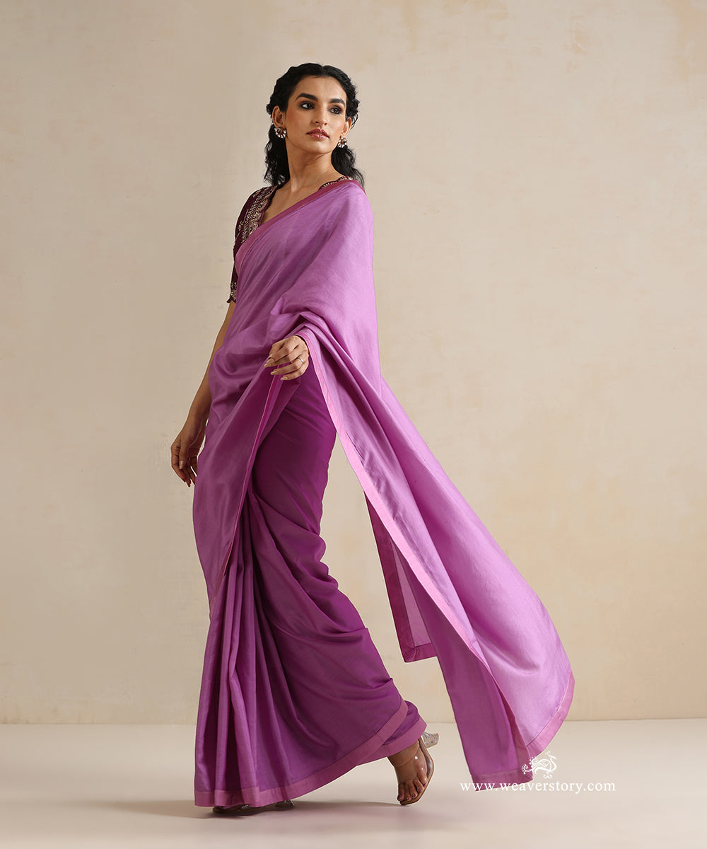 Lavender_Pure_Silk_Saree_With_Satin_Finishing_WeaverStory_01