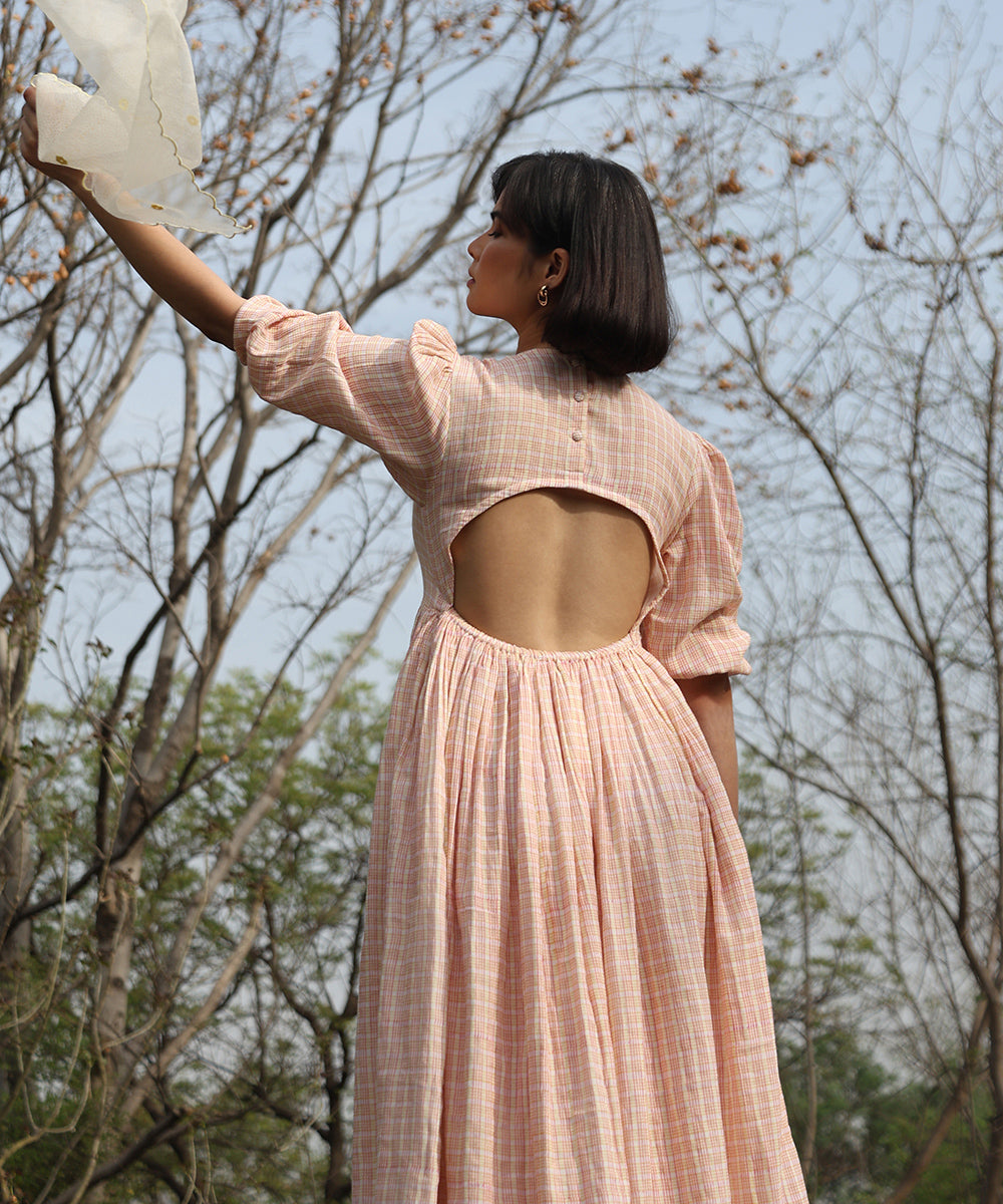 White_Pure_Cotton_Double_Gauze_Dress_With_Gathers_And_Embroidered_Details_WeaverStory_03