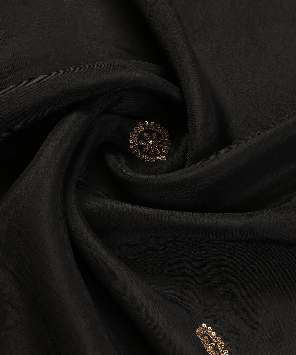 Black_Handloom_Organza_Dupatta_With_Allover_Zardozi_Motifs_WeaverStory_05