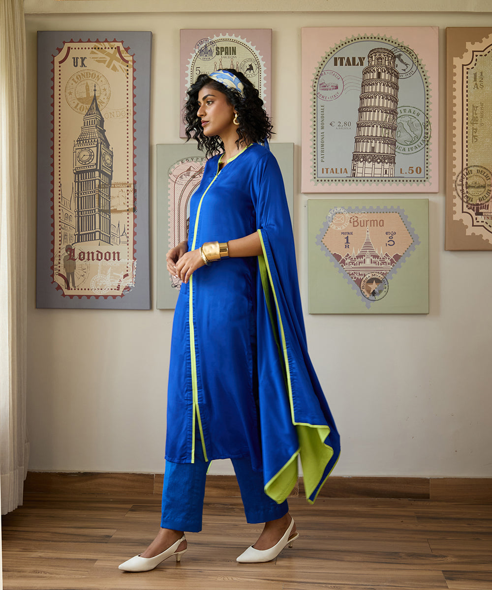 Blue_Lagoon_Kaftan_Set_–_Royal_Blue_Cotton_Satin_WeaverStory_02