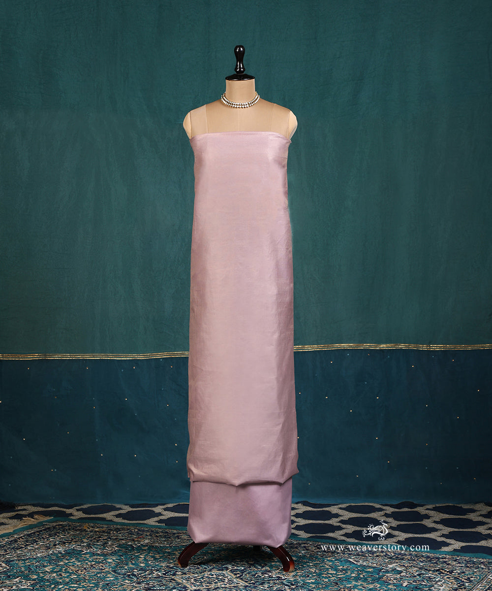 Handloom_Mauve_Pure_Cotton Tissue_Banarasi_Suit_Set_Fabric_With_Printed_Nandi_Motif_Dupatta_WeaverStory_02