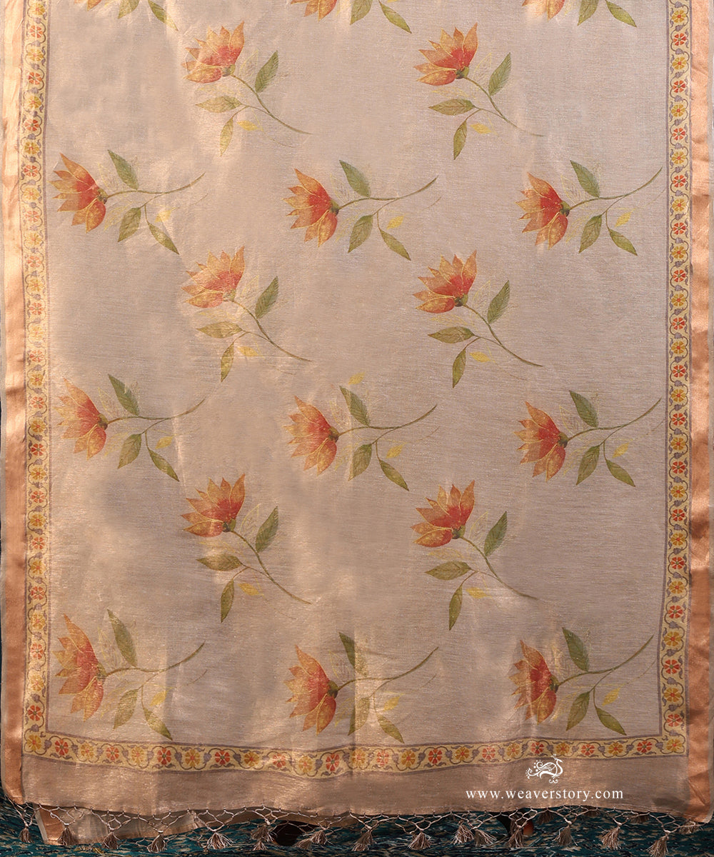 Handloom_Dusty_Grey_Pure_Cotton_Tissue_Banarasi_Suit_Set_Fabric_With_Printed_ Nandi_Lotus_Dupatta_WeaverStory_04