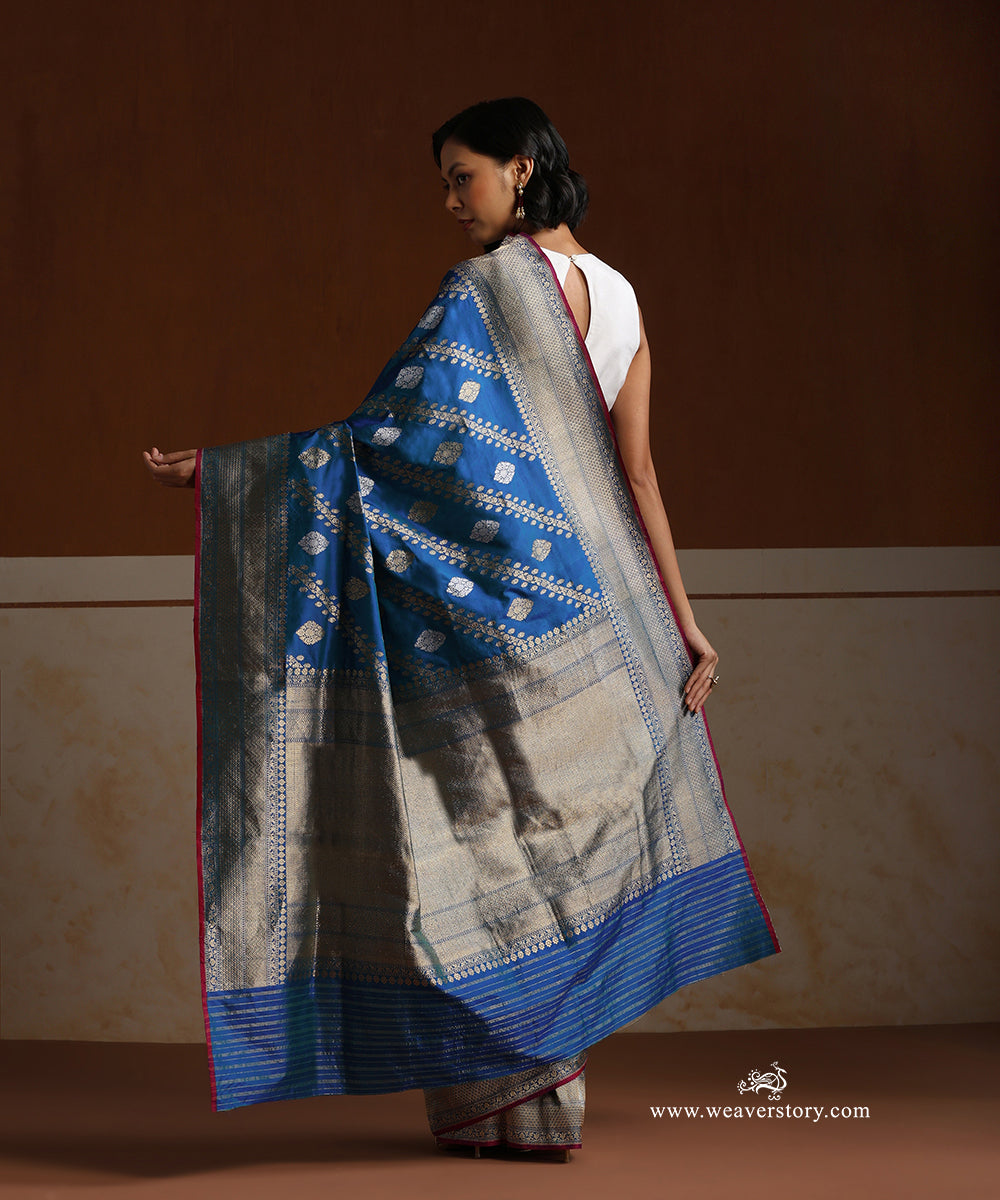 Peacock_Blue_Handloom_Pure_Katan_Silk_Banarasi_Saree_With_Kadhwa_Jaal_WeaverStory_03