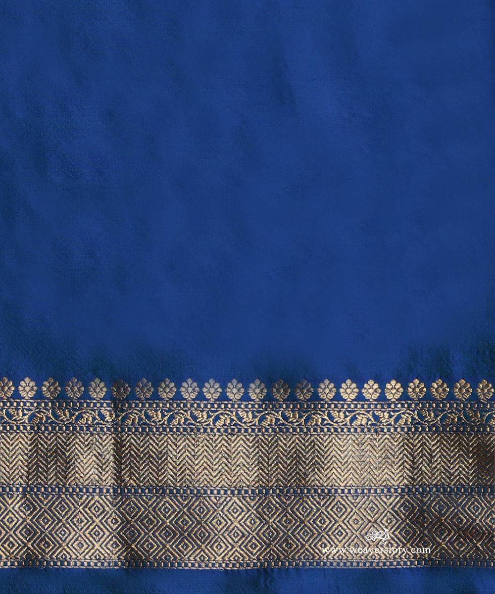 Peacock_Blue_Handloom_Pure_Katan_Silk_Banarasi_Saree_With_Kadhwa_Jaal_WeaverStory_05