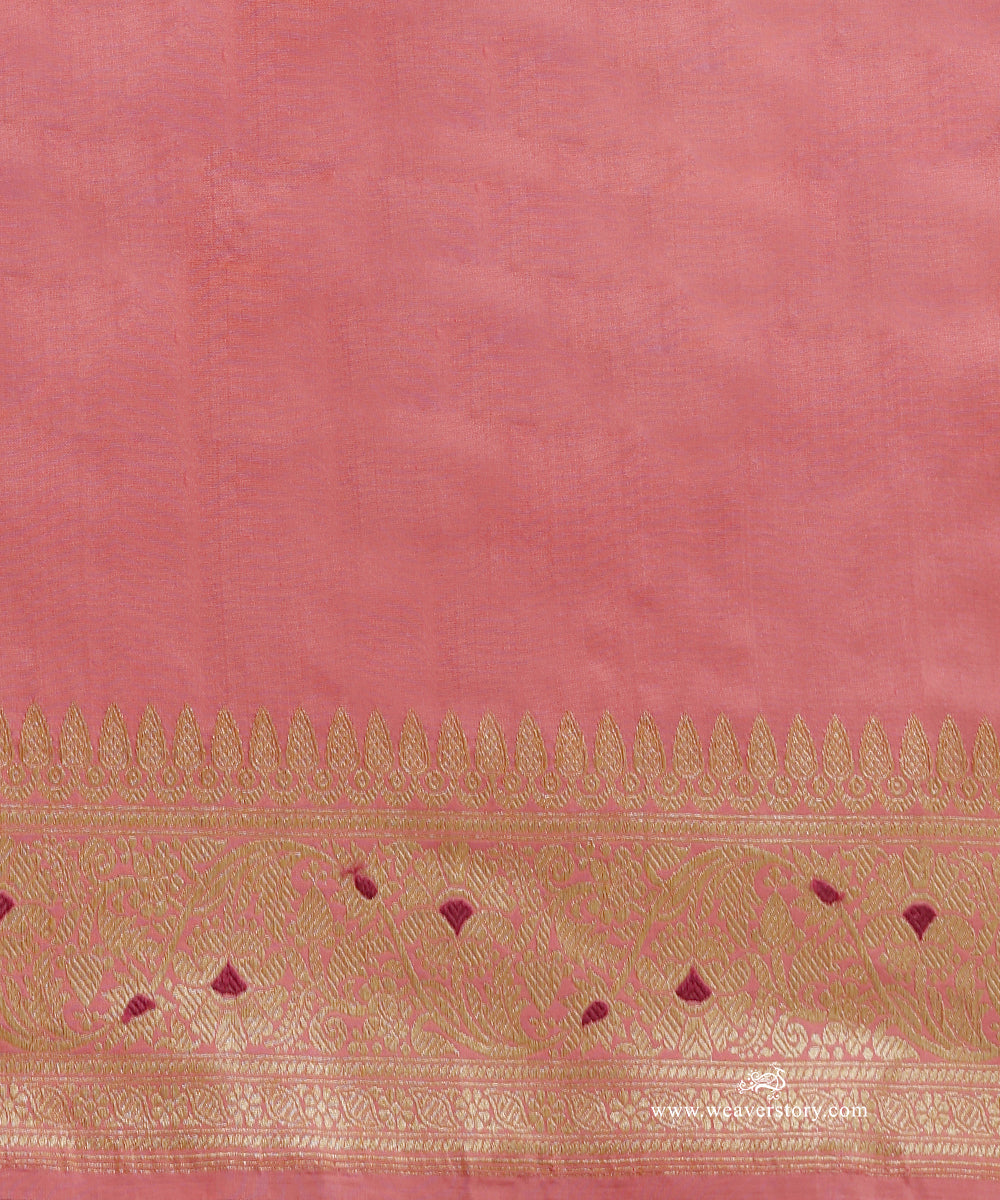 Light_Pink_Pure_Katan_Silk_Banarasi_Jangla_Saree_With_Meenakari_WeaverStory_05