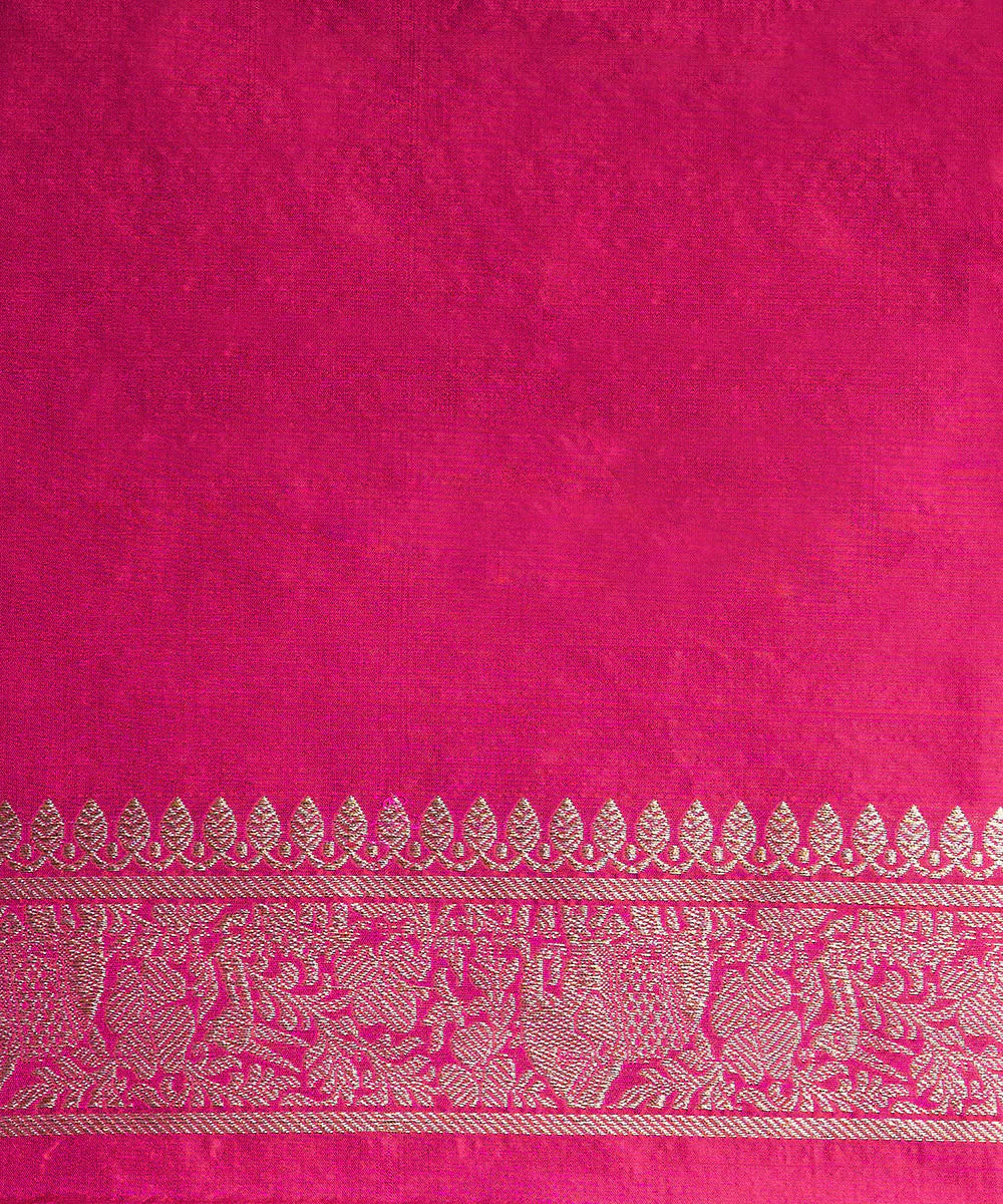 Powder_Blue_Handloom_Pure_Chanderi_Saree_Silk_With_Zari_Jaal_WeaverStory_05