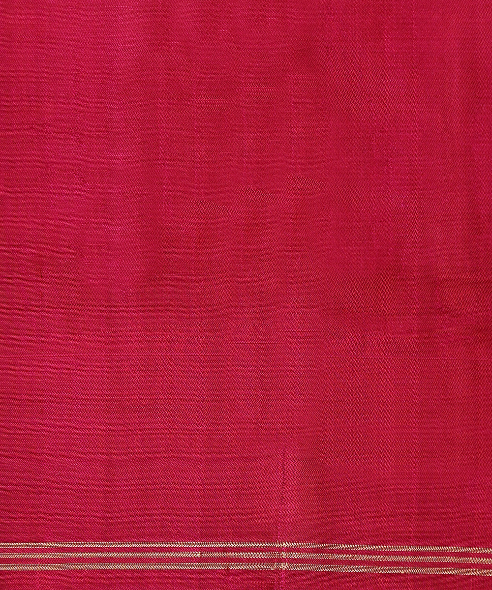 Handloom Teal Blue And Green Double Warp Pure Mulberry Silk Ikat Patola Saree With Pink Border