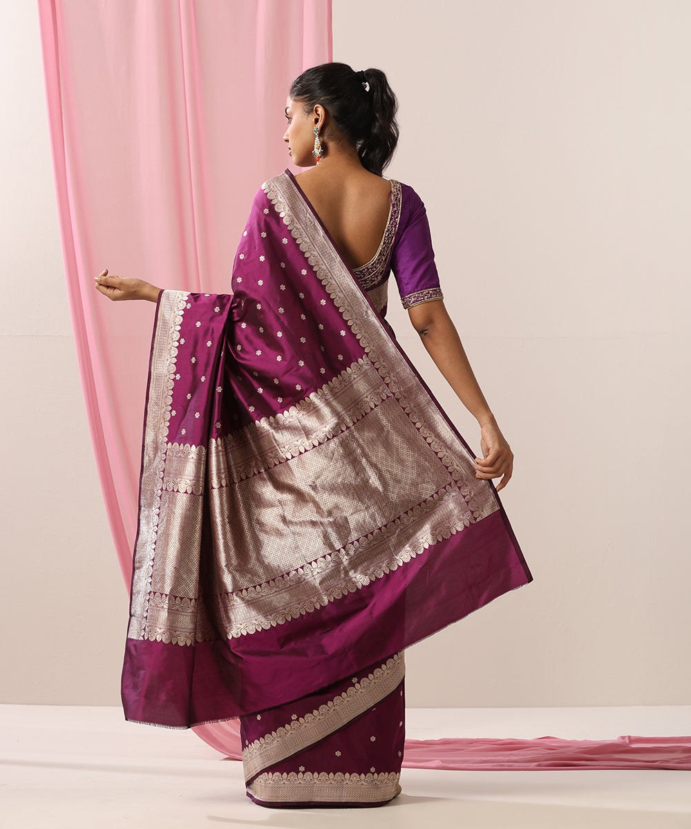 Purple_Handloom_Pure_Katan_Silk_Banarasi_Saree_With_Kadhwa_Border_WeaverStory_03