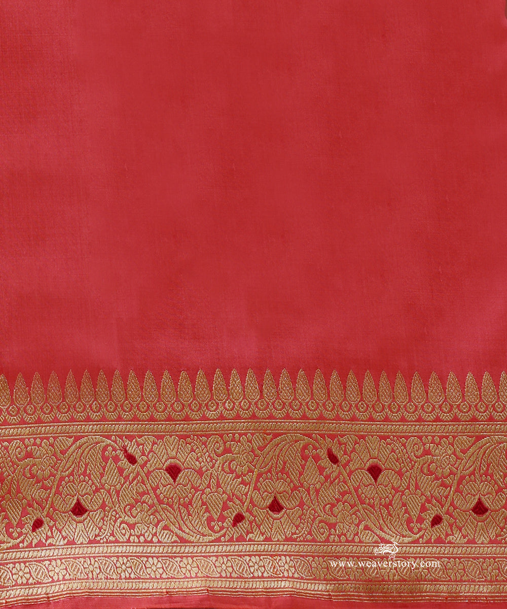 Light_Pink_And_Orange_Handloom_Saree_With_Banarasi_Jangla_Tested_Zari_WeaverStory_05