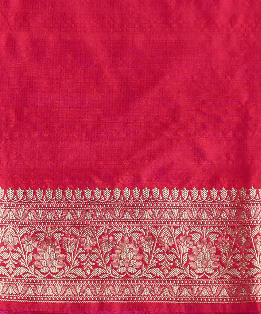 Handloom_Offwhite_Pure_Katan_Silk_Kadhwa_Banarasi_Saree_With_Pink_Kadhiyal_Border_And_Meenakari_WeaverStory_05