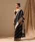 Handloom_Black_Pure_Katan_Silk_Banarasi_Saree_With_Aada_Bel_WeaverStory_02
