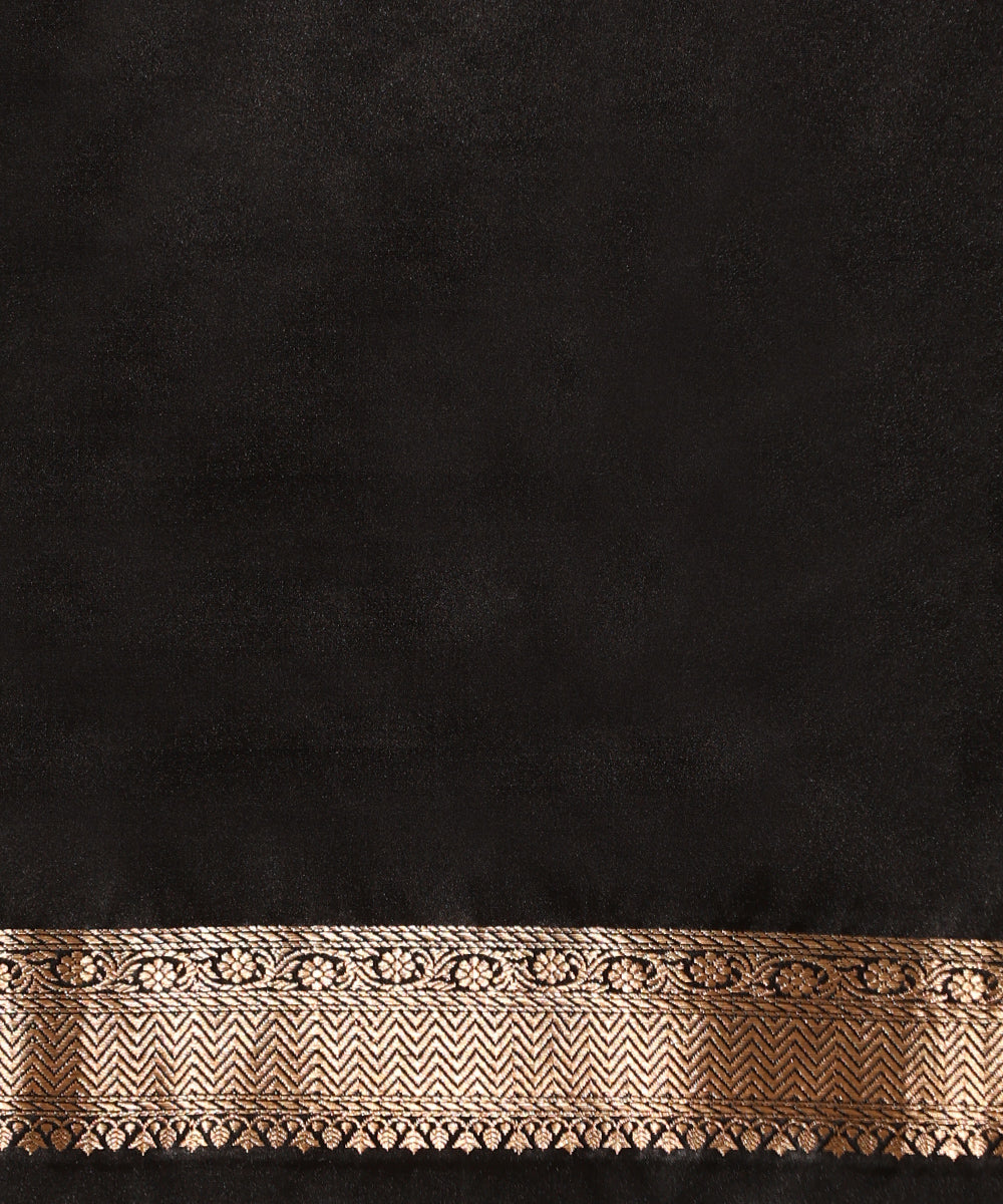 Black_Pure_Satin_Silk_Handloom_Tanchoi_Banarasi_Saree_With_Gold_Zari_Border_WeaverStory_05