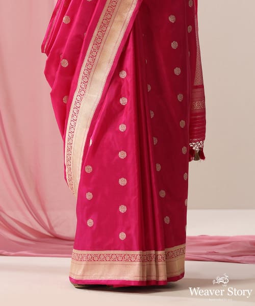 Handloom_Magenta_Pure_Katan_Silk_Banarasi_Saree_With_Kadhwa_Asharfi_Booti_WeaverStory_04
