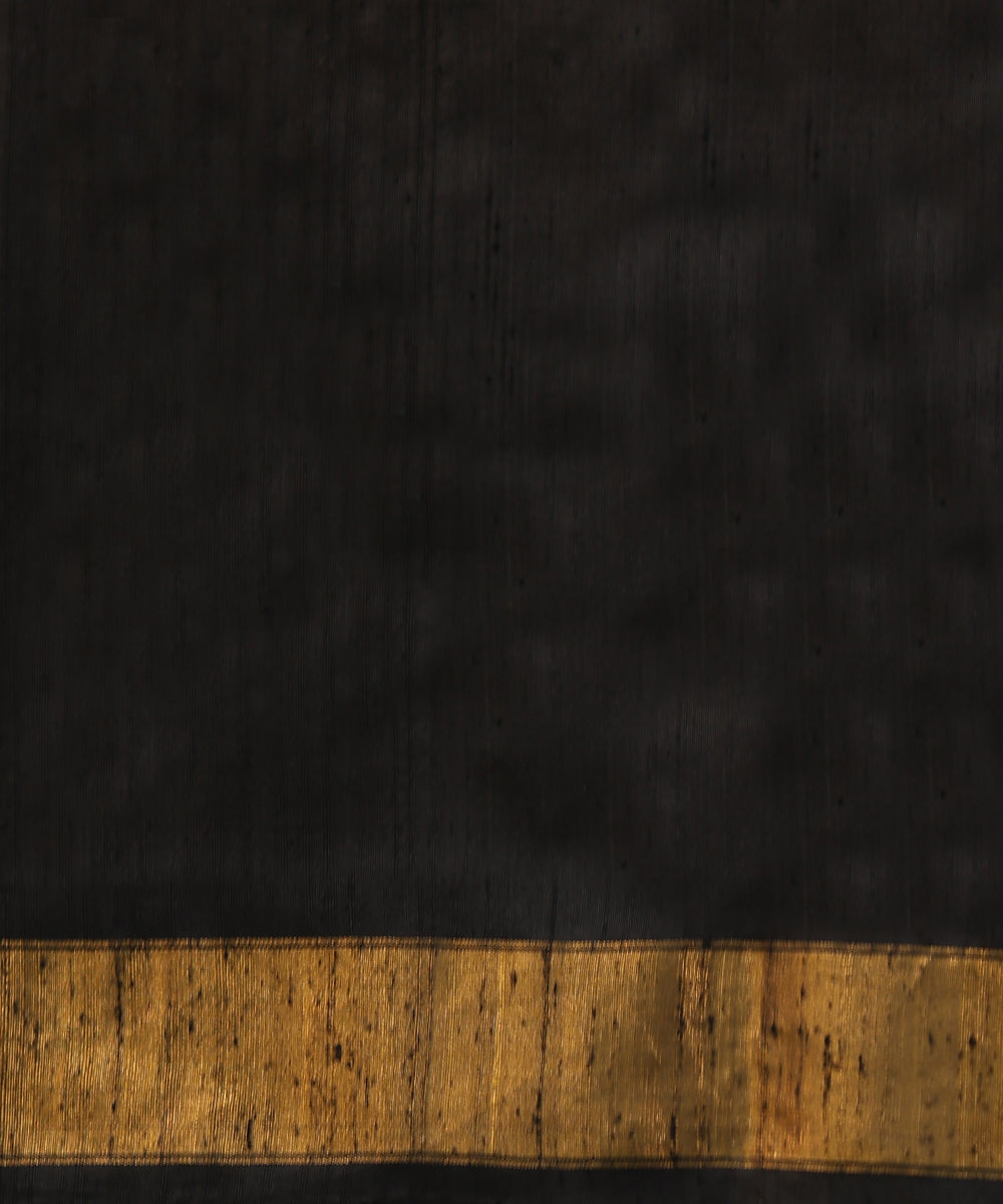 Blue_And_Black_Handloom_Pure_Raw_Silk_Ikat_Patola_Saree_With_Tissue_Border_WeaverStory_05