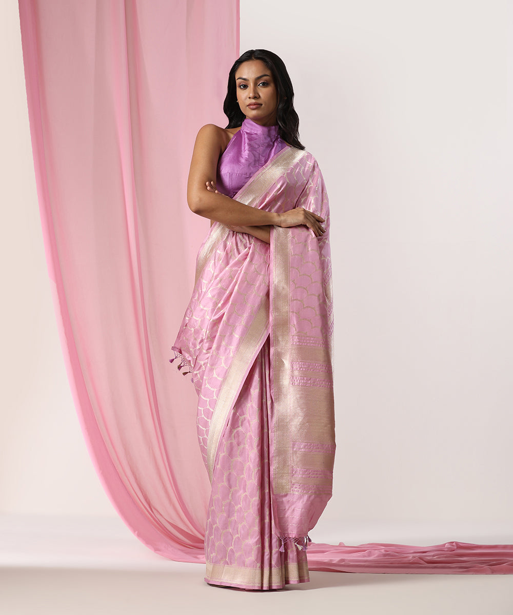 Lilac_Handloom_Pure_Katan_Silk_Banarasi_Saree_With_All_Over_Zari_Jaal_WeaverStory_02