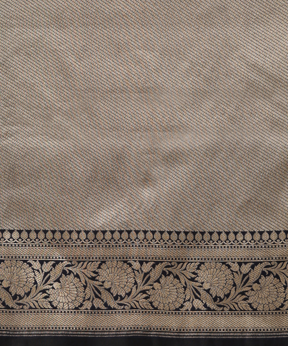 Dark_Blue_Handloom_Pure_Katan_Silk_Banarasi_Saree_With_Diagonal_Bel_And_Silver_Zari_Motifs_WeaverStory_05