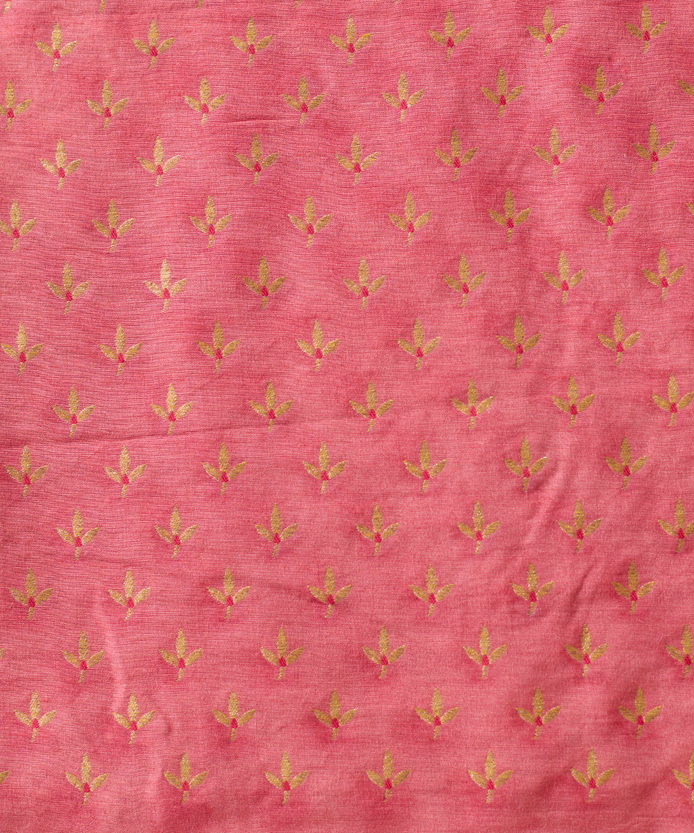 Yellow_And_Pink_Handloom_Pure_Moonga_Silk_Banarasi_Saree_With_Meenakari_WeaverStory_05