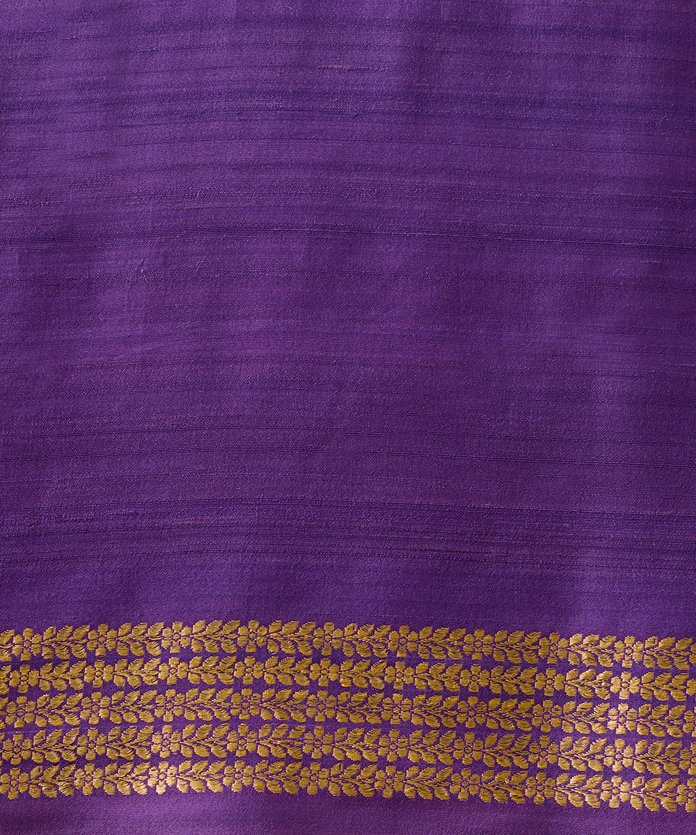 Mustard_Handloom_Pure_Tussar_Georgette_Banarasi_Saree_With_Broad_Meenakari_Border_WeaverStory_05