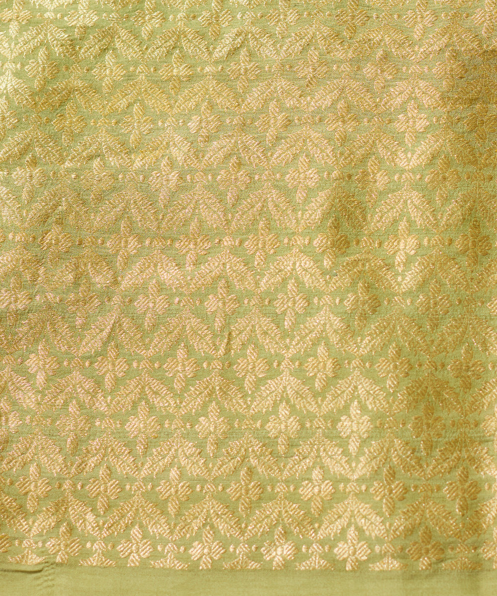 Coral_Pink_Pure_Tussar_Georgette_Banarasi_Handloom_Saree_With_Grey_Border_WeaverStory_05