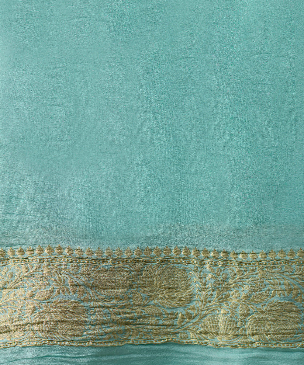 Light_Blue_Handloom_Pure_Georgette_Banarasi_Saree_With_Tanchoi_Weave_WeaverStory_05