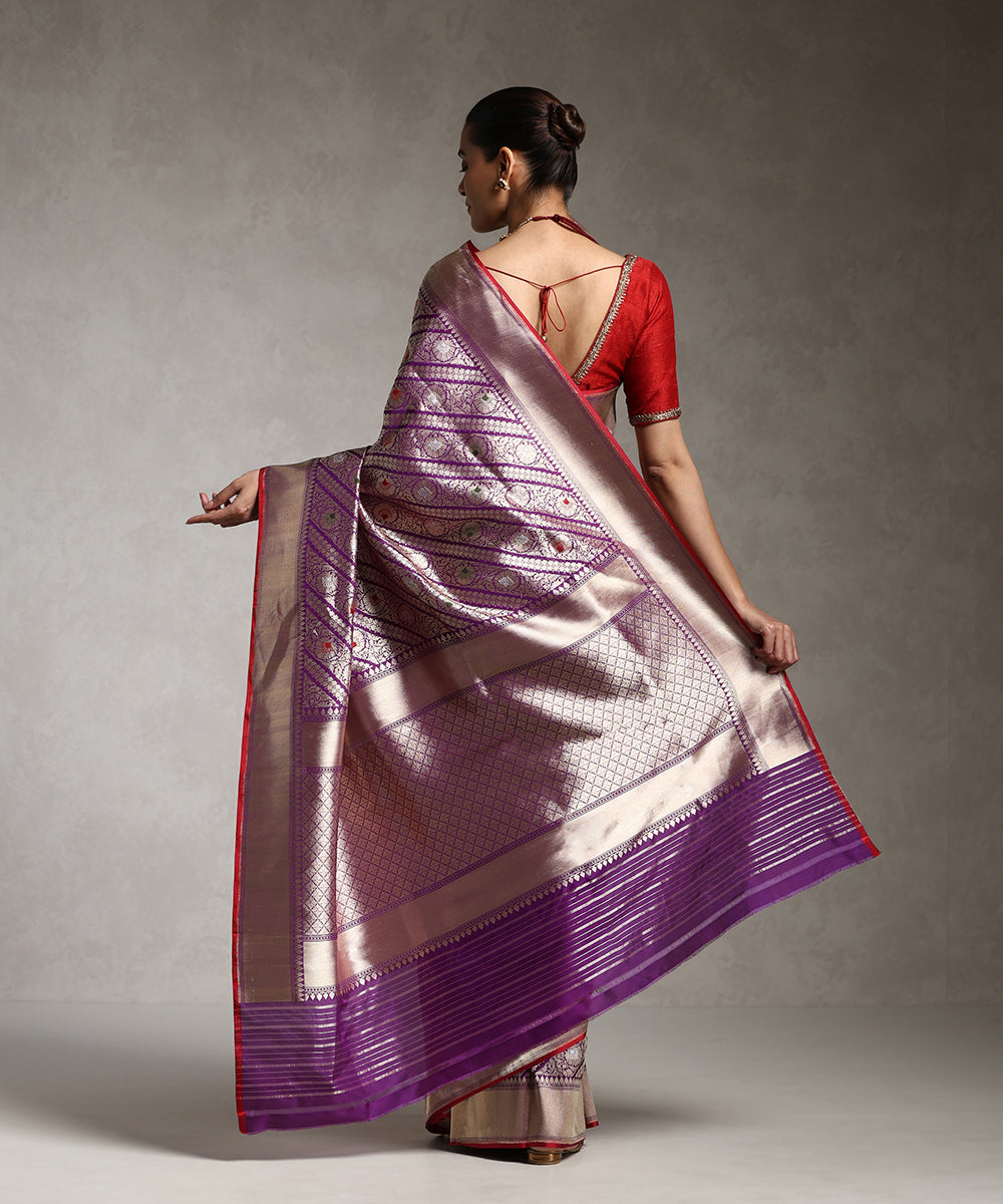 Purple_Handloom_Pure_Katan_Silk_Kimkhab_Banarasi_Saree_With_Kadhwa_Border_WeaverStory_03