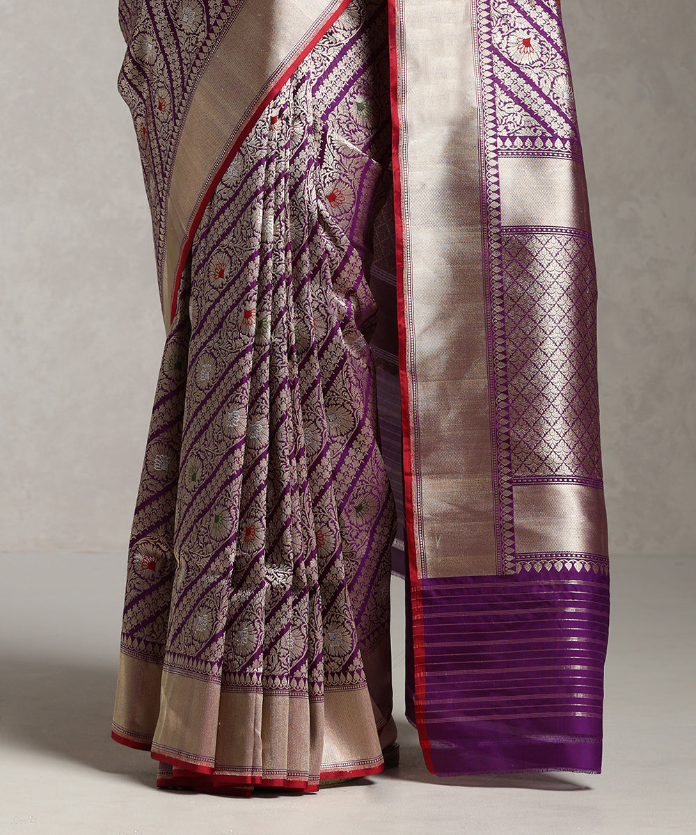 Purple_Handloom_Pure_Katan_Silk_Kimkhab_Banarasi_Saree_With_Kadhwa_Border_WeaverStory_04