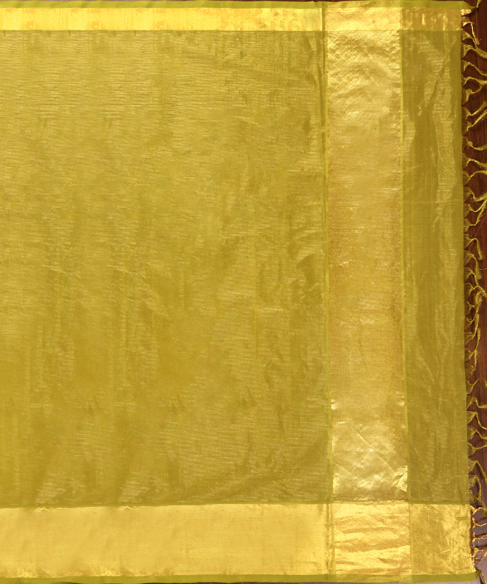 Handloom_Heena_Green_Pure_Cotton_Silk_Tissue_Venkatagiri_Revival_Saree_With_Zari_Border_WeaverStory_03