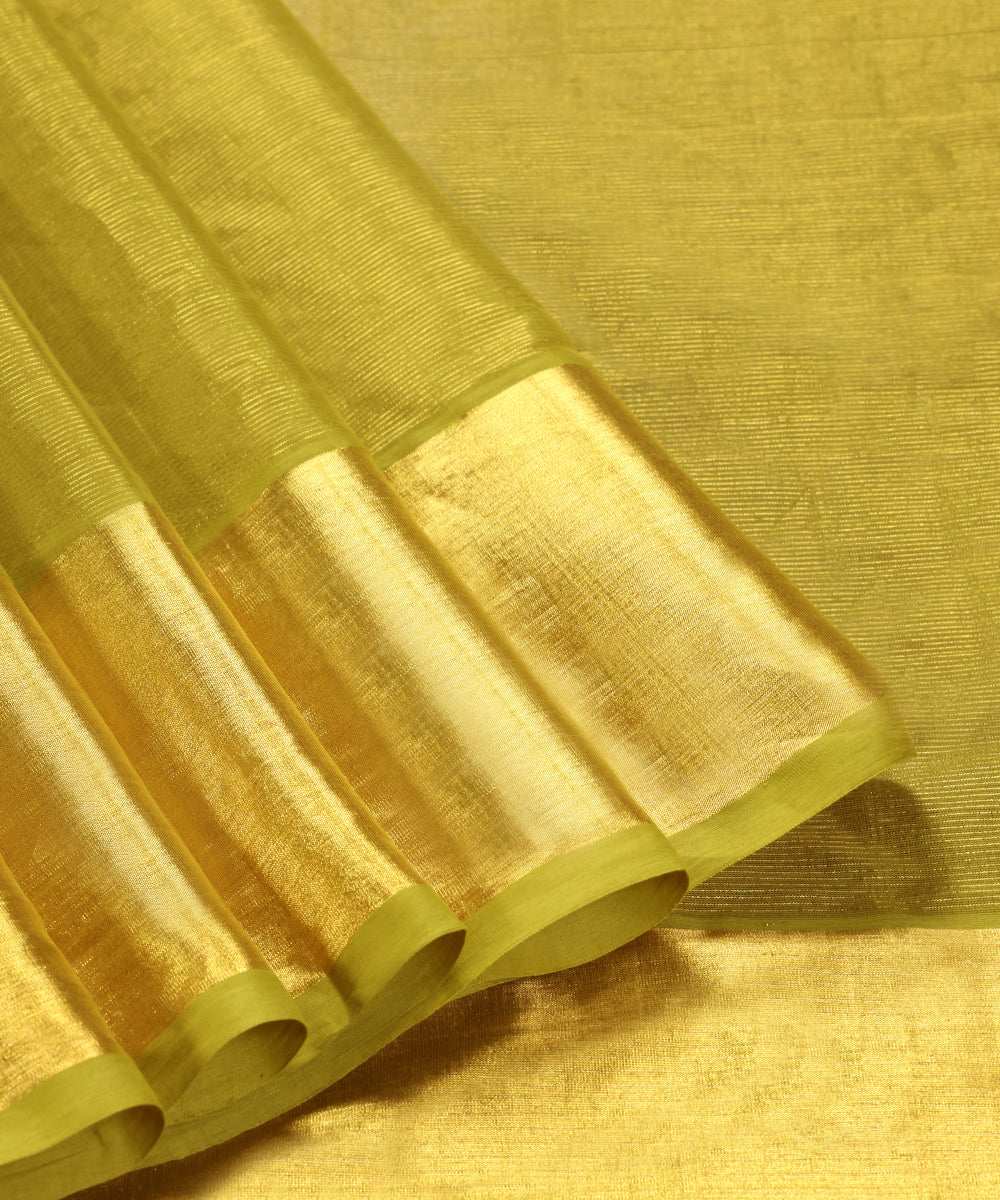 Handloom_Heena_Green_Pure_Cotton_Silk_Tissue_Venkatagiri_Revival_Saree_With_Zari_Border_WeaverStory_04