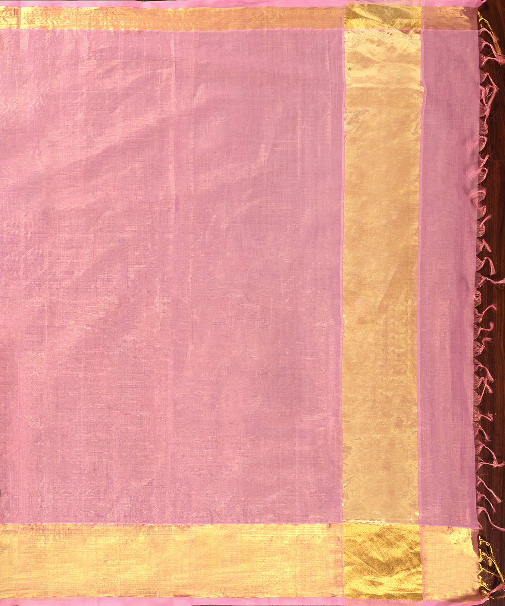 Pink_Handloom_Pure_Cotton_Silk_Venkatagiri_Revival_Saree_With_Zari_Border_WeaverStory_03