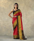Red_Handloom_Pure_Pure_Mulberry_Silk_Ikat_Patola_Saree_With_Black_Barder_Pallu_WeaverStory_01