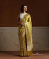 Yellow_Handloom_Pure_Satin_Silk_Banarasi_Saree_With_All_Over_Cutwork_Floral_Jaal_And_Meenadar_Border_WeaverStory_01