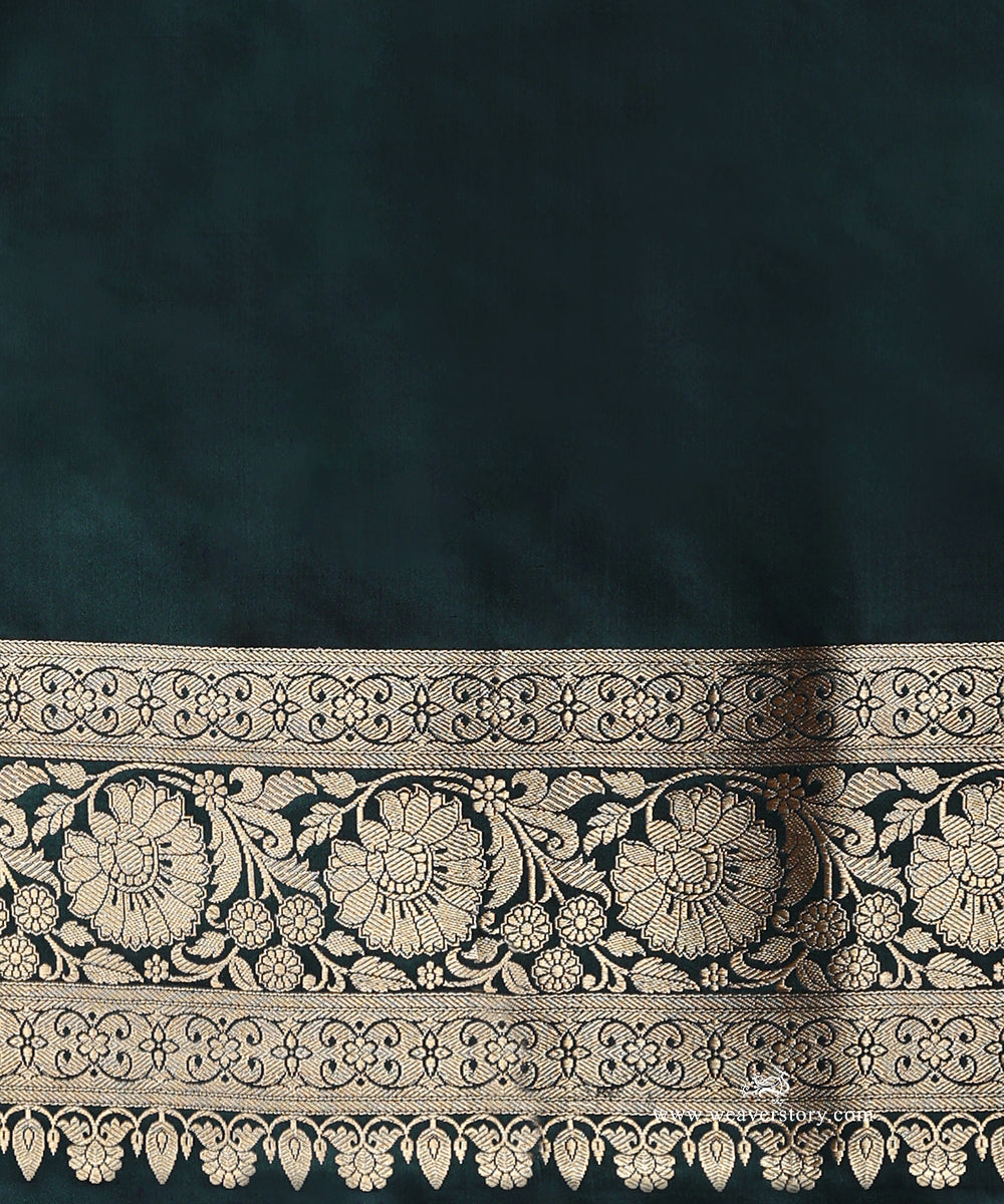 Teal_Handloom_Pure_Satin_Silk_Banarasi_Saree_With_All_Over_Cutwork_Floral_Jaal_WeaverStory_05