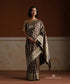 Brown_Handloom_Pure_Satin_Silk_Banarasi_Saree_With_All_Over_Cutwork_Floral_Jaal_WeaverStory_01