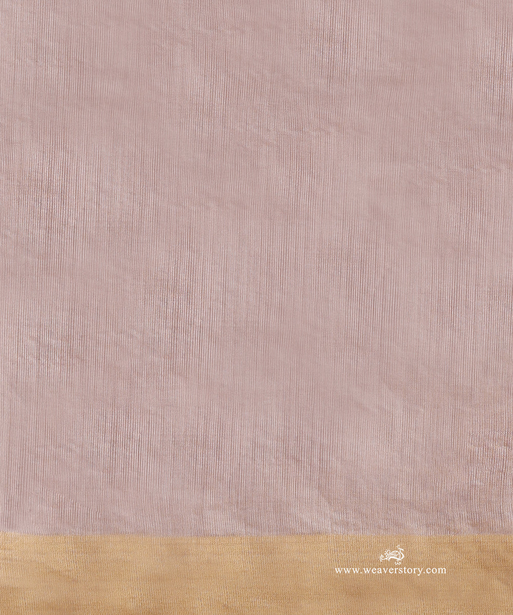 Handloom_Old_Rose_Pure_Soft_Silk_Tissue_Chanderi_Saree_With_Gold_Polka_Boota_WeaverStory_05