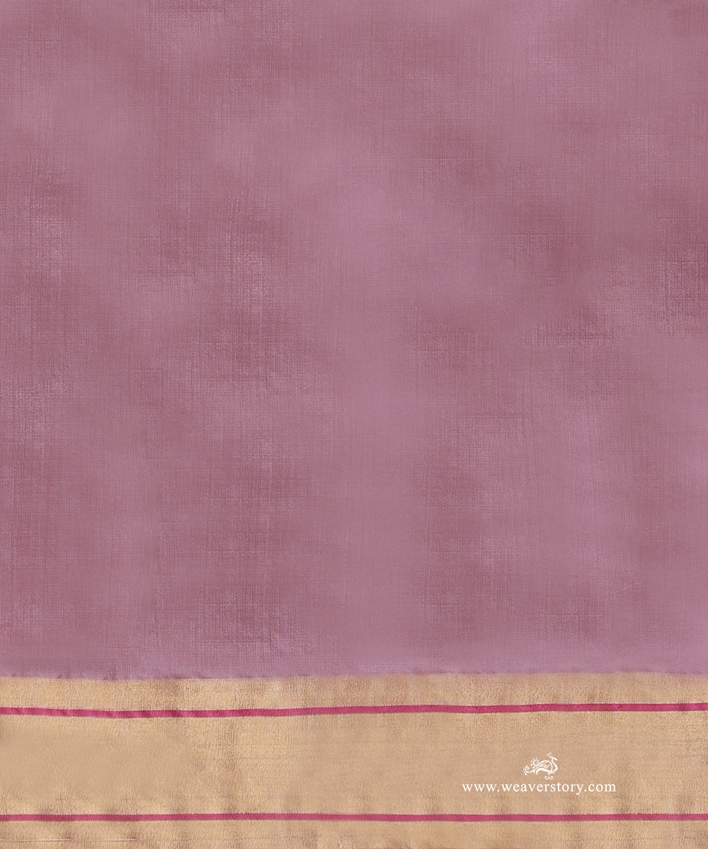 Lavender_Handloom_Pure_Soft_Silk_Chanderi_Saree_With_Pink_Meena_Boota_WeaverStory_05