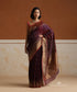 Plum_Handloom_Pure_Silk_Chanderi_Saree_With_Gold_Polki_Dots_And_Ambi_Motif_Border_WeaverStory_01