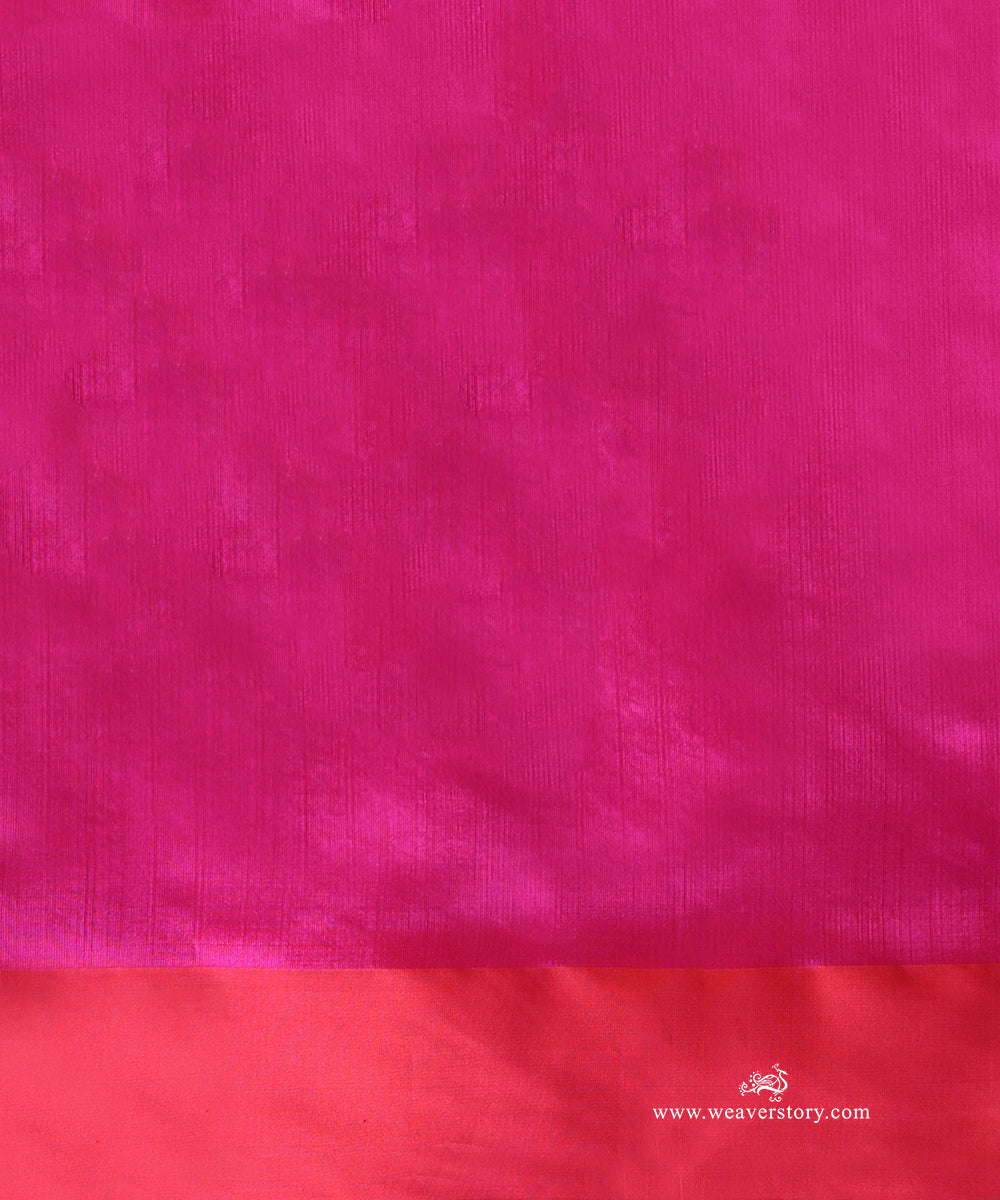 Hot_Pink_Handloom_Pure_Silk_Chanderi_Saree_With_Cherry_Blossom_Flower_Motifs_WeaverStory_05