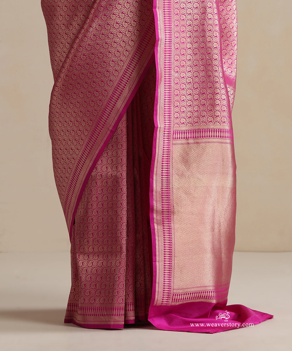 Handloom_Purple_Pure_Katan_Silk_Kimkhab_Banarasi_Saree_With_Kairi_Jaal_WeaverStory_04
