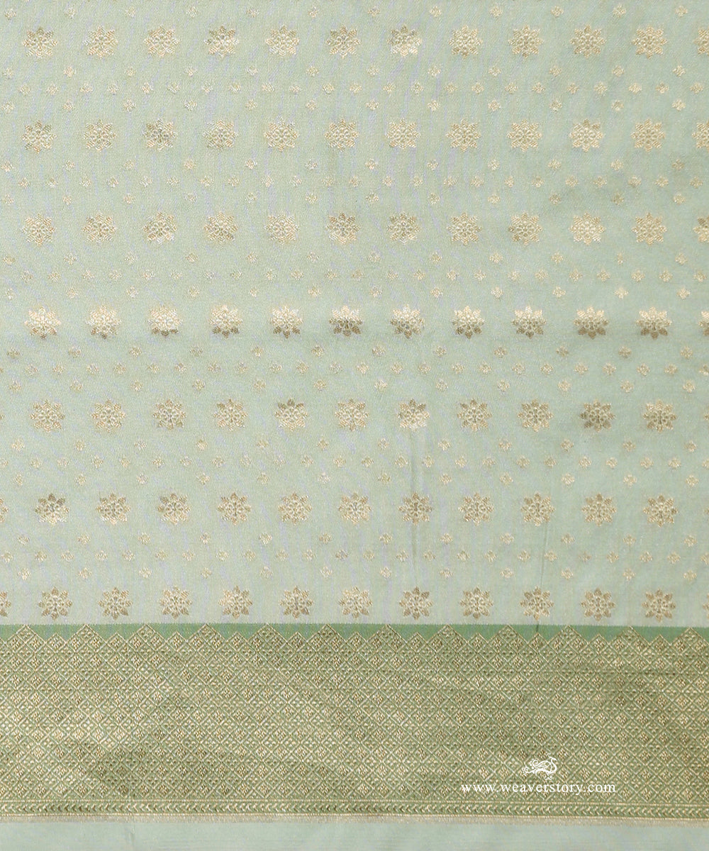 Saga_Green_Handloom_Pure_Soft_Katan_Silk_Banarasi_Saree_Kimkhab_Saree_With_Floral_Meena_Jall_And_Contrast_Border_WeaverStory_05