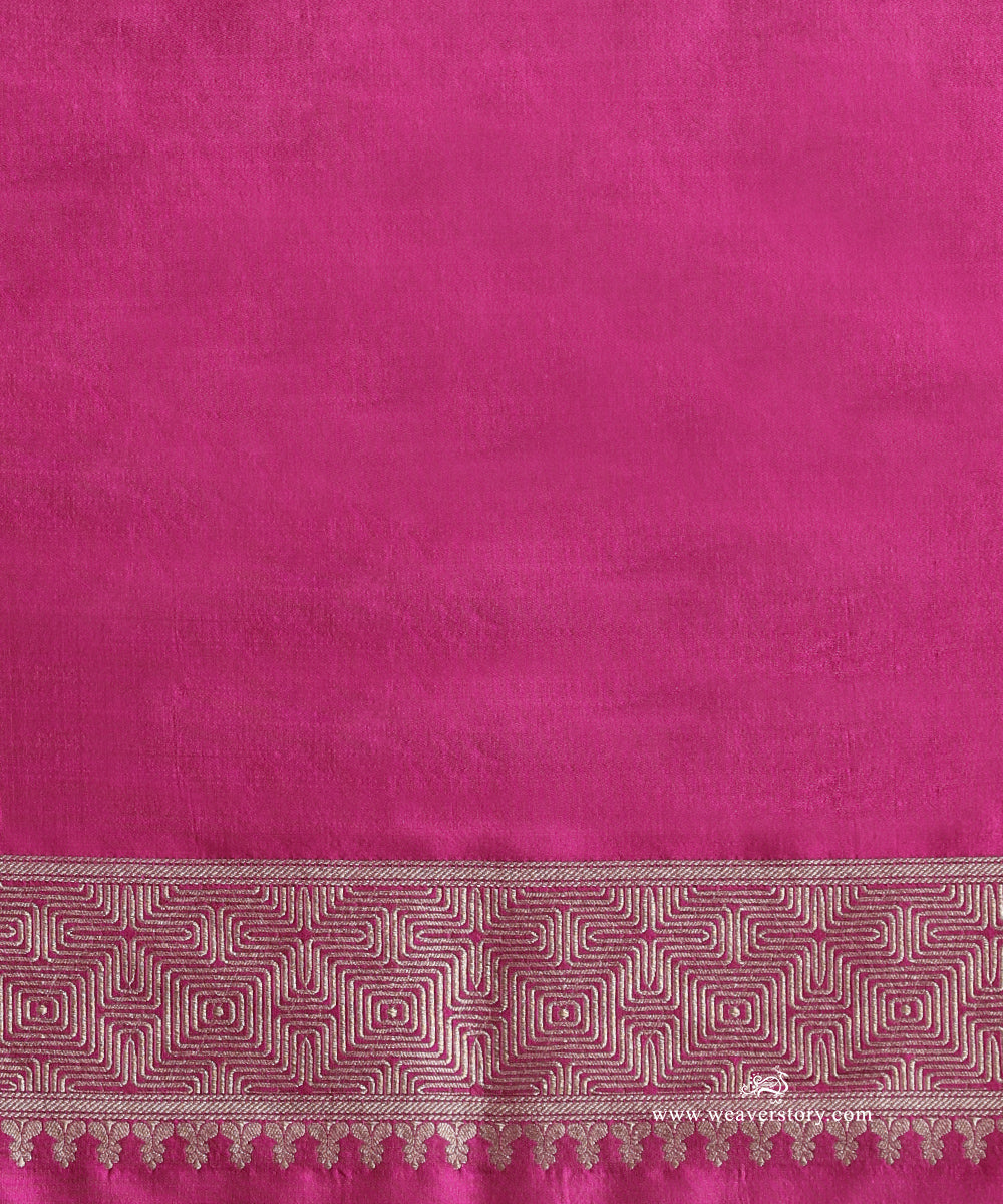 Electric_Blue_Handloom_Pure_Katan_Silk_Kimkhab_Banrasi_Saree_With_Purple_Selvedge_WeaverStory_05