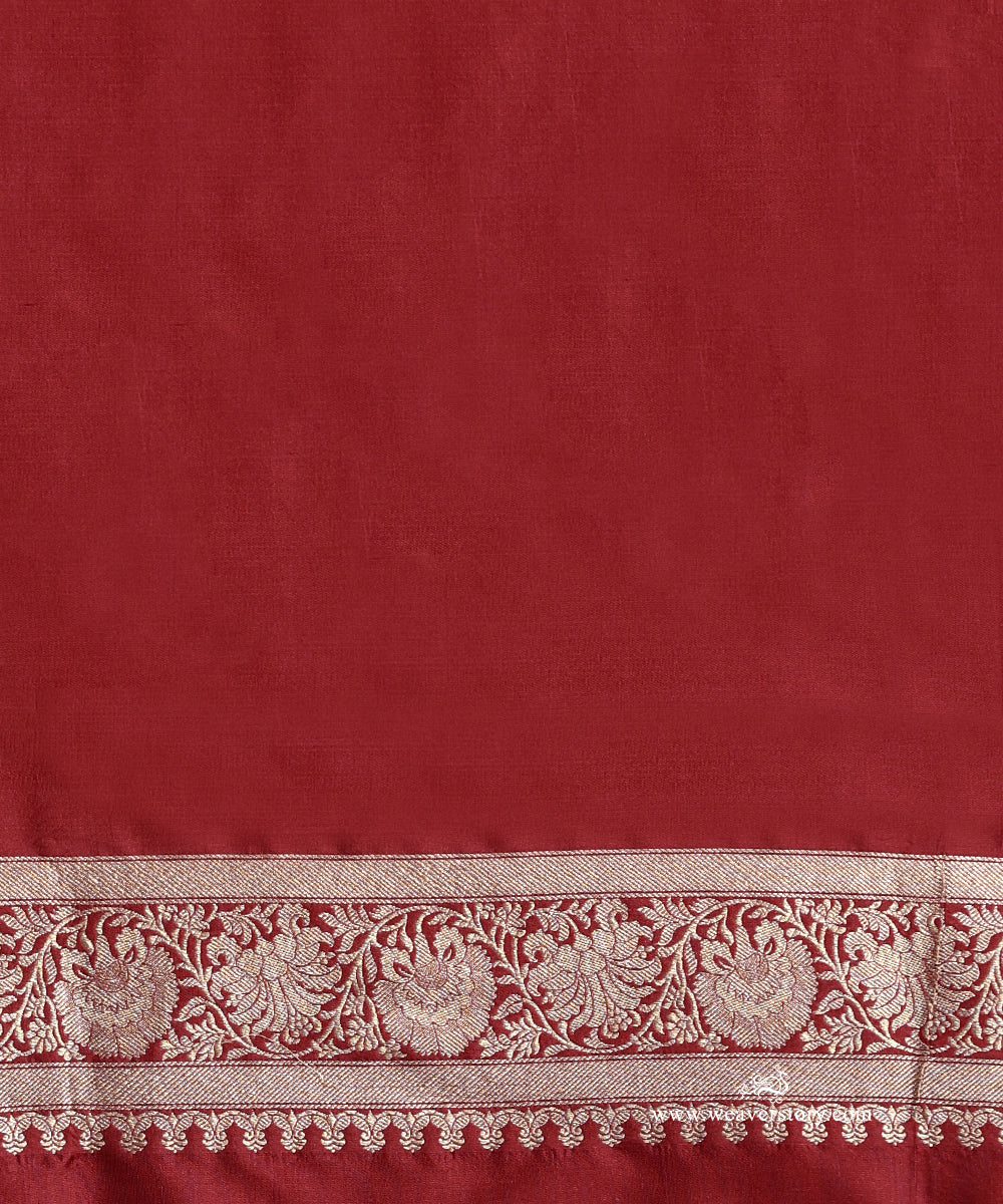 Firozi_Handloom_Pure_Katan_Silk_Kimkhab_Banrasi_Saree_With_Flower_Jall_WeaverStory_05