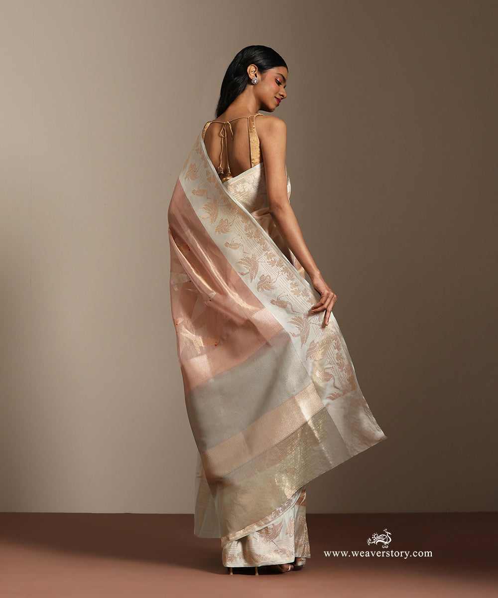 Soft_Pink_Handloom_Pure_Tissue_Silk_Cockatail_Motif_Saree_With_Duck_Motif_On_Border_And_Red_Meena_WeaverStory_03